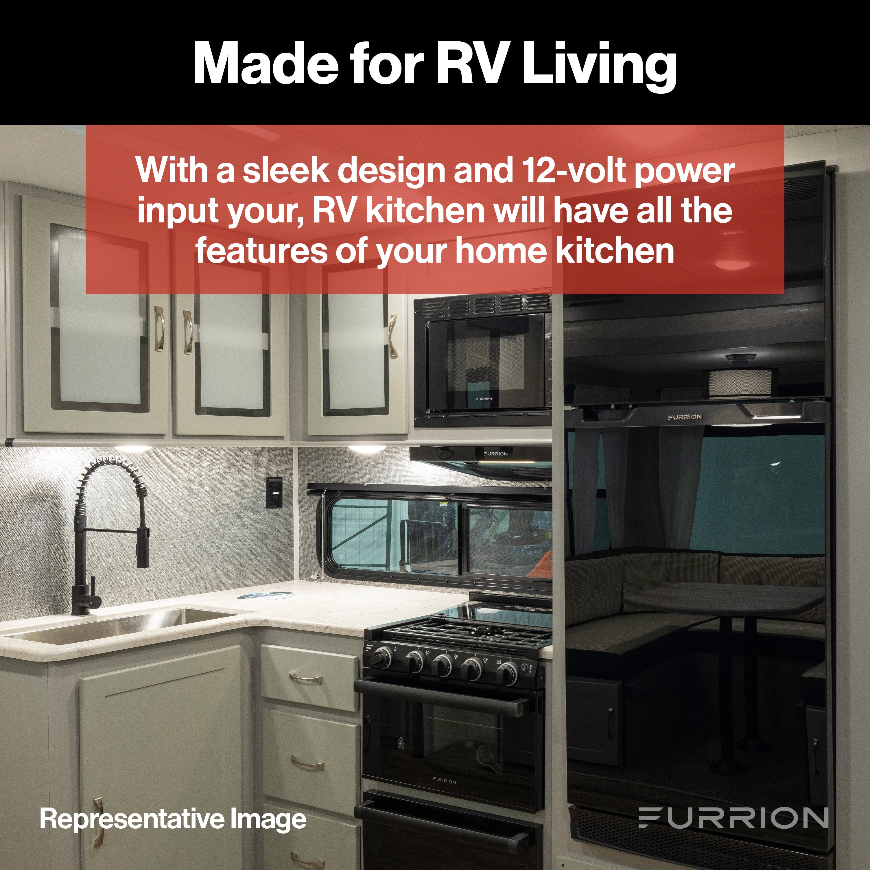 Furrion Arctic® 12V RV Refrigerator - 8 cu. Ft, No Panels