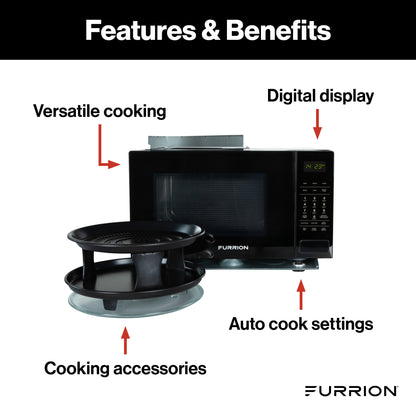 Furrion 0.9 cu. ft. Built-In Convection Microwave Oven with Air Fryer #FMAM09AC-BL