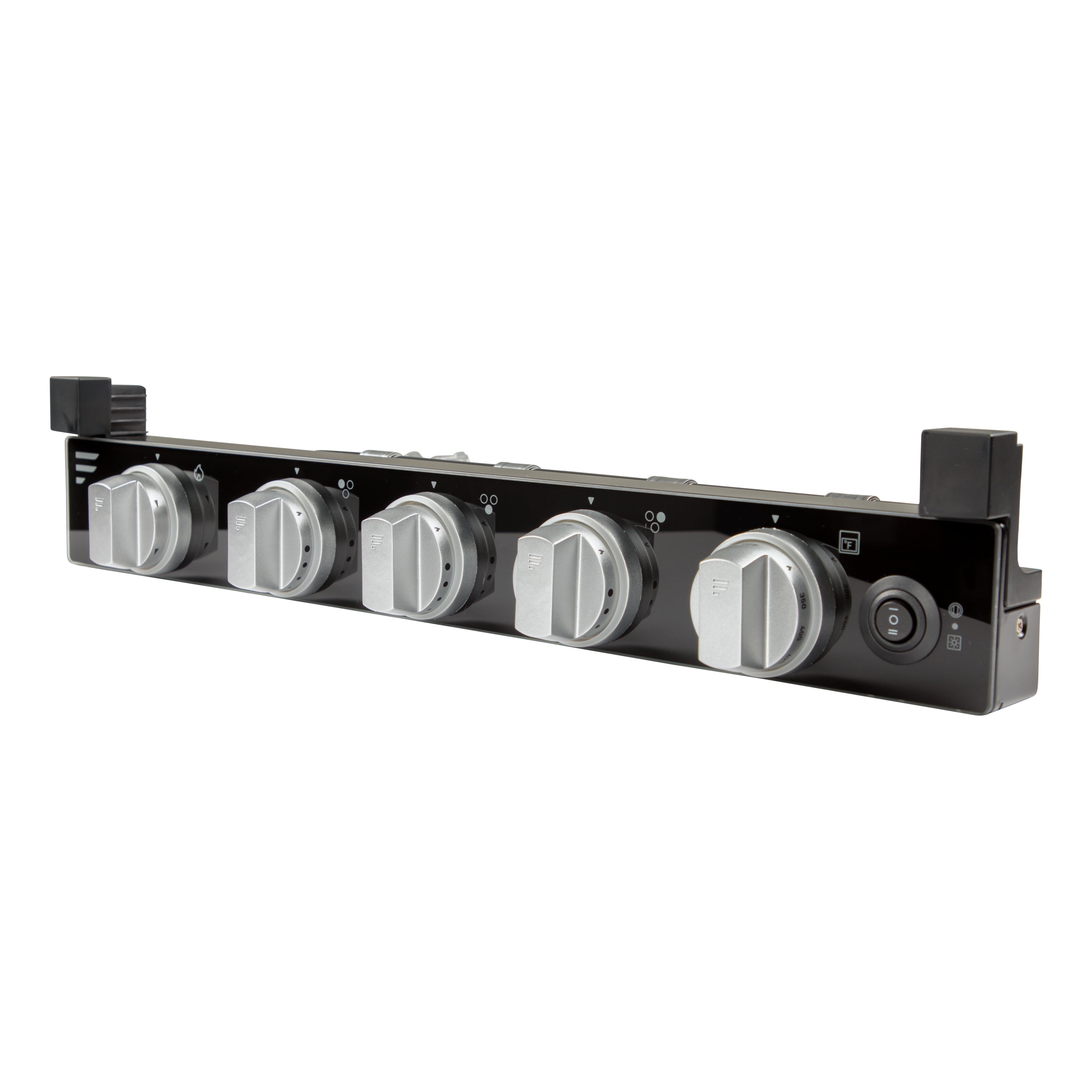 Furrion Replacement 2-in-1 RV Gas Range Oven Front Black Glass Panel Module #C-FGR17G3A2-BG-041
