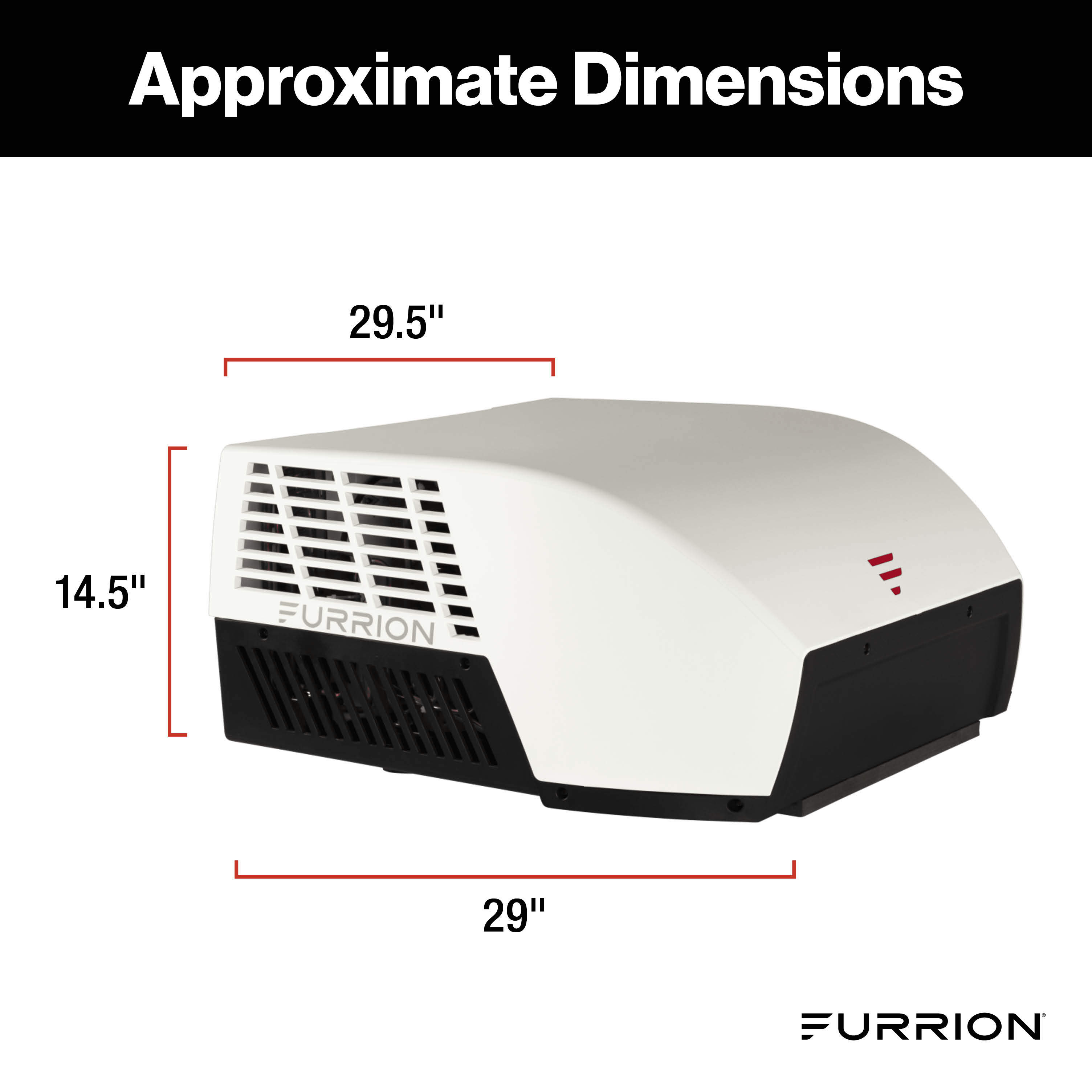 Furrion Chill® Cube Variable Speed RV Rooftop Air Conditioner (R32) - 18K BTU, Ducted