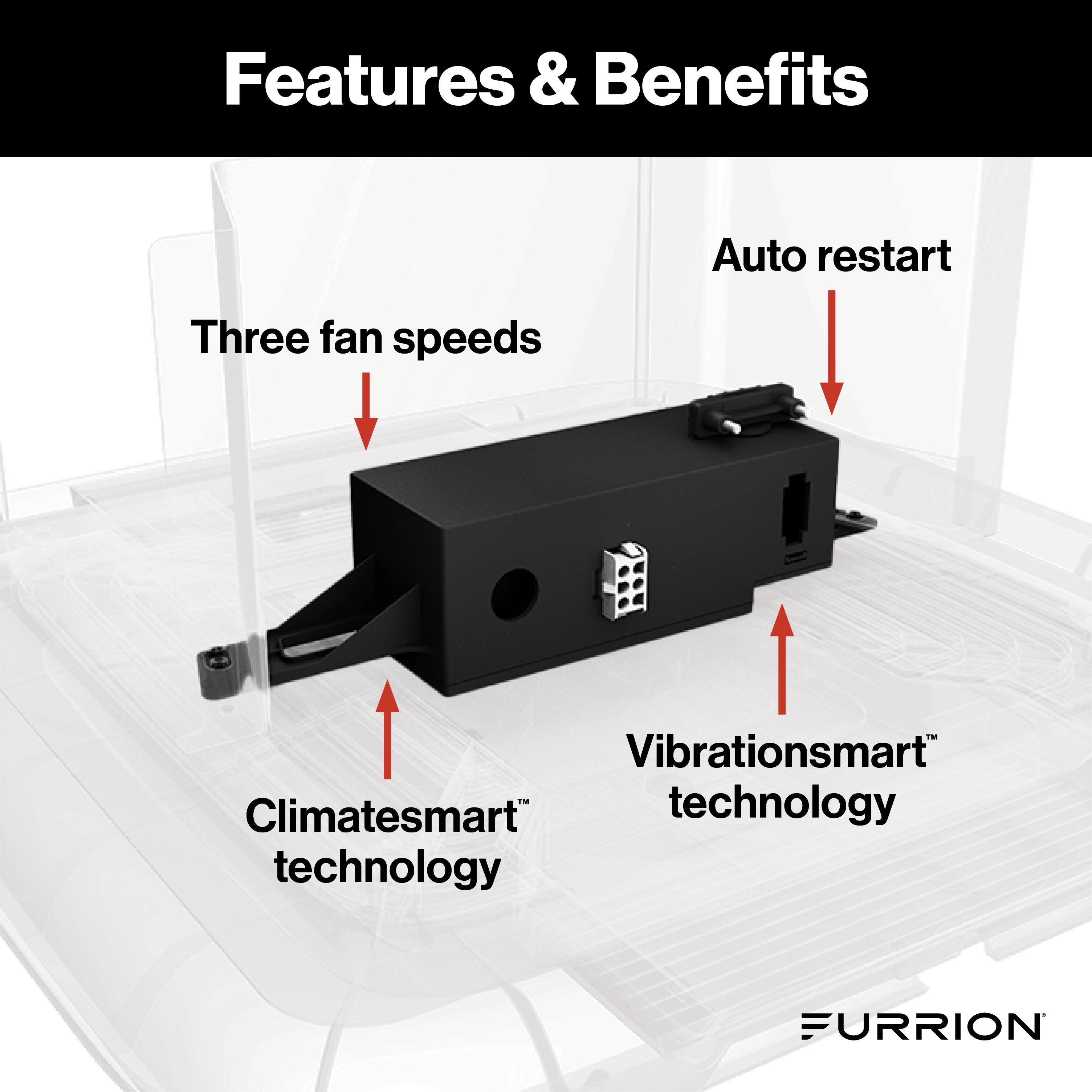 Furrion Chill® Enhanced Multi-Zone RV Air Conditioner Controller (R410A Refrigerant Compatible) #FACC12ESHA-BL