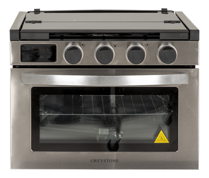 Greystone® Gas Digital RV Range - 12V, 17"  #CF-RV17-D