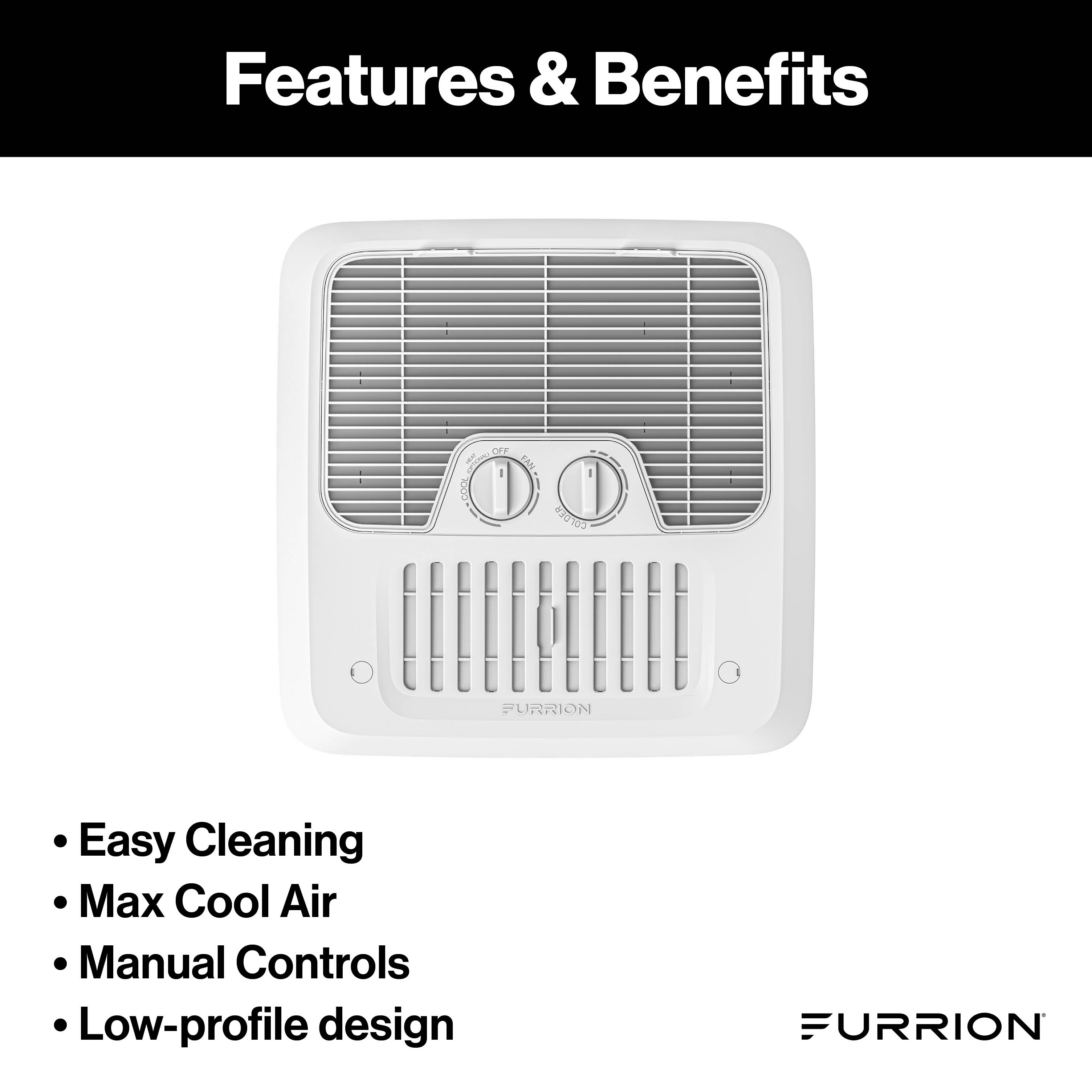 Furrion Chill® RV AC Standard Air Distribution Box for Manual Control (R410A Refrigerant Compatible) #FACT11CA-PS