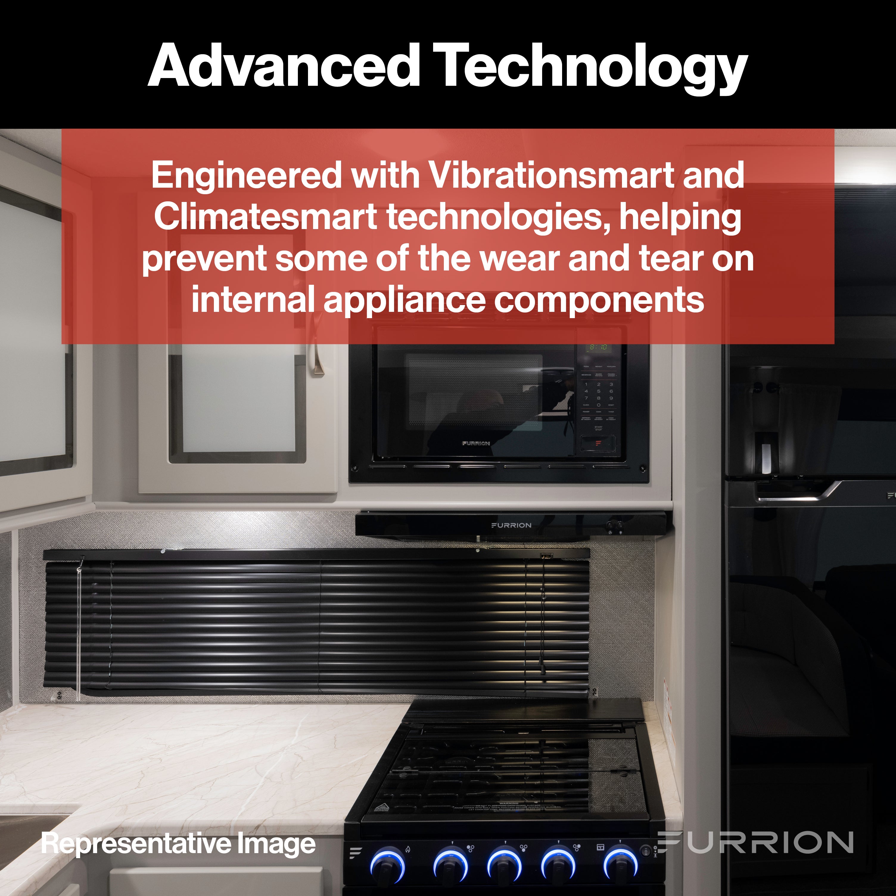 Furrion RV Microwave - 0.9 cu. ft, Black #FMSN09-BL