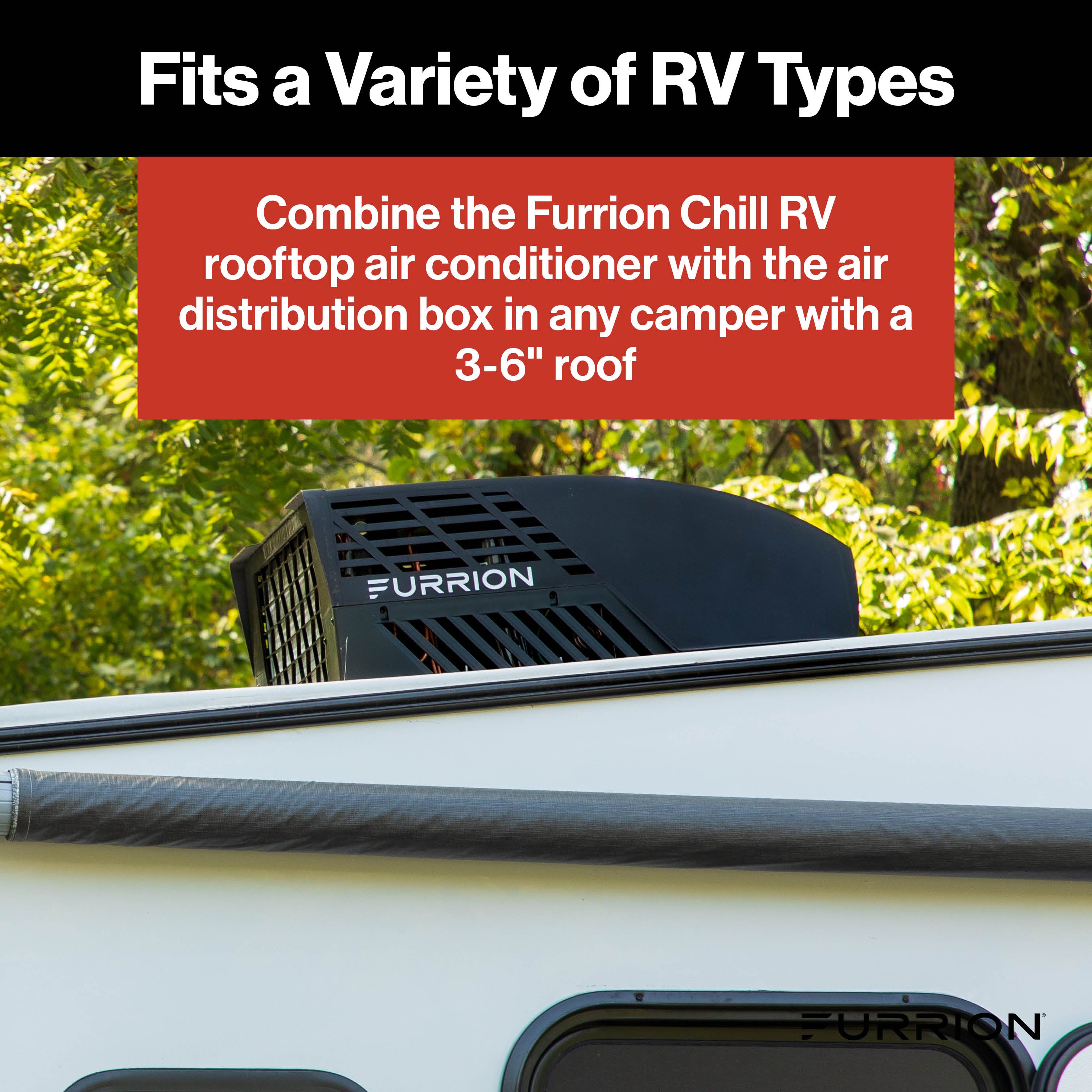 Furrion Chill® RV AC Standard Air Distribution Box for Electronic Control/Thermostat (R32) #FACT12CA2-PS-AM