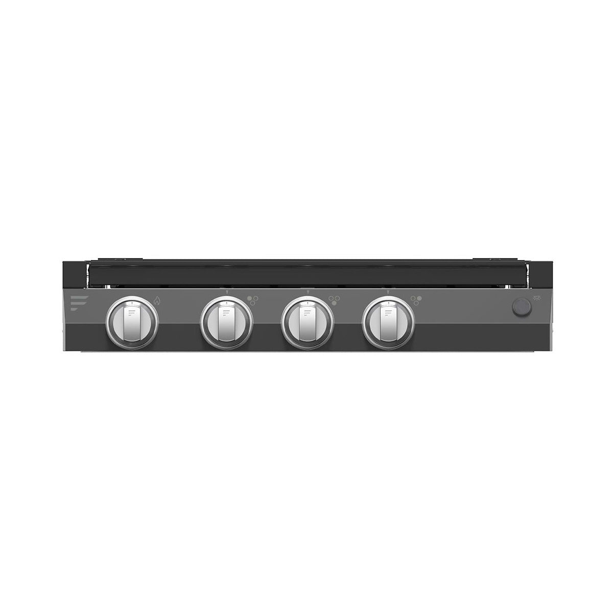 Furrion 3-Burner Gas RV Cooktop with Glass Cover - 20" Black, Push-Button #FGH3Z25-BL