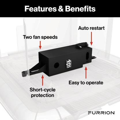 Furrion Chill® Standard Single-Zone RV Air Conditioner Controller - 2-Speed (R410A Refrigerant Compatible) #FACC10ESSA-BL
