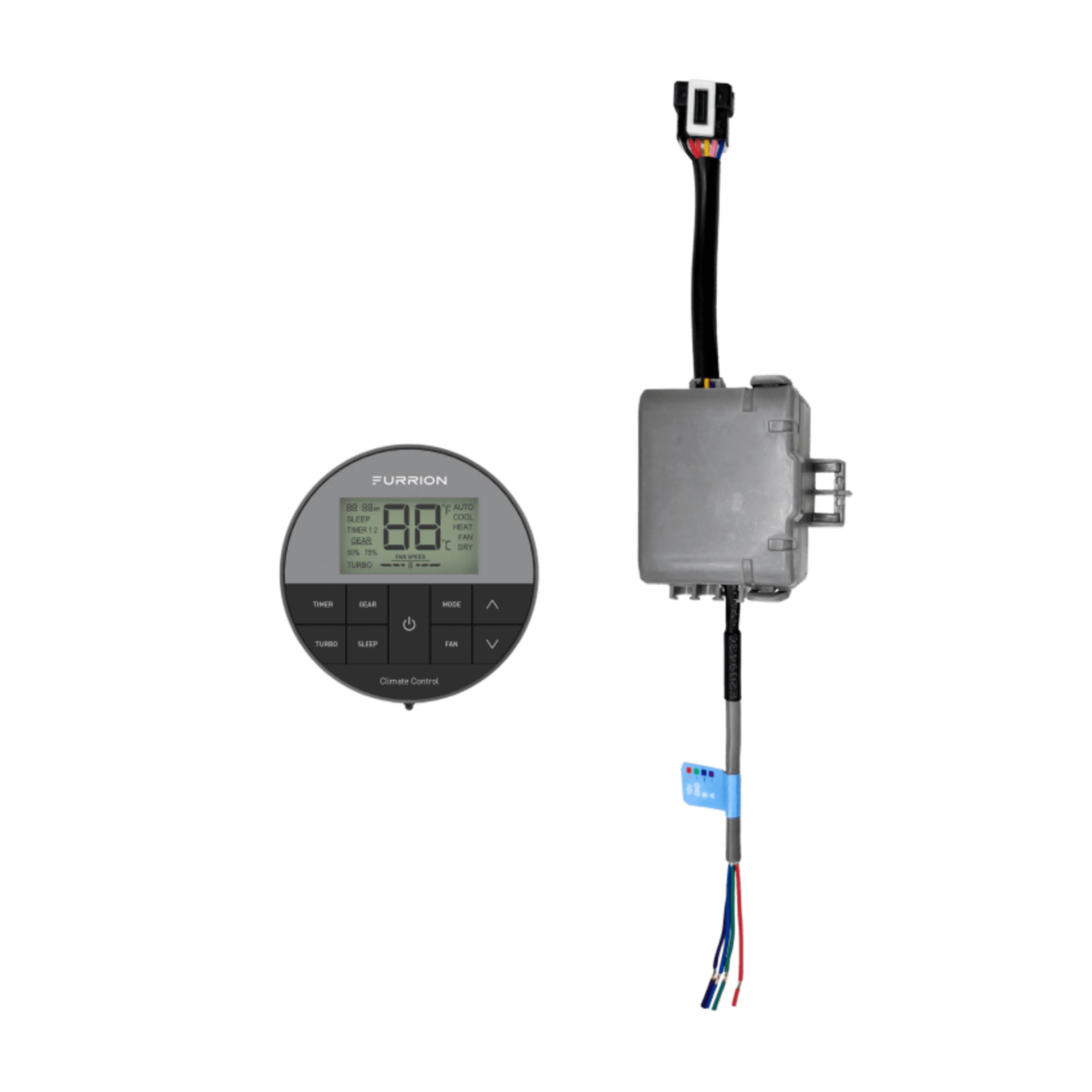 Furrion Chill® Cube Ducted RV Rooftop Air Conditioner Single-Zone Wall Thermostat #FACW13VSDA-BL-AM / FACC13VSD-AM