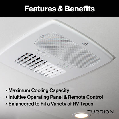 Furrion Chill® Cube Ducted Air Distribution Box (R32) with Remote - White #FACT18VSDA-PS-AM