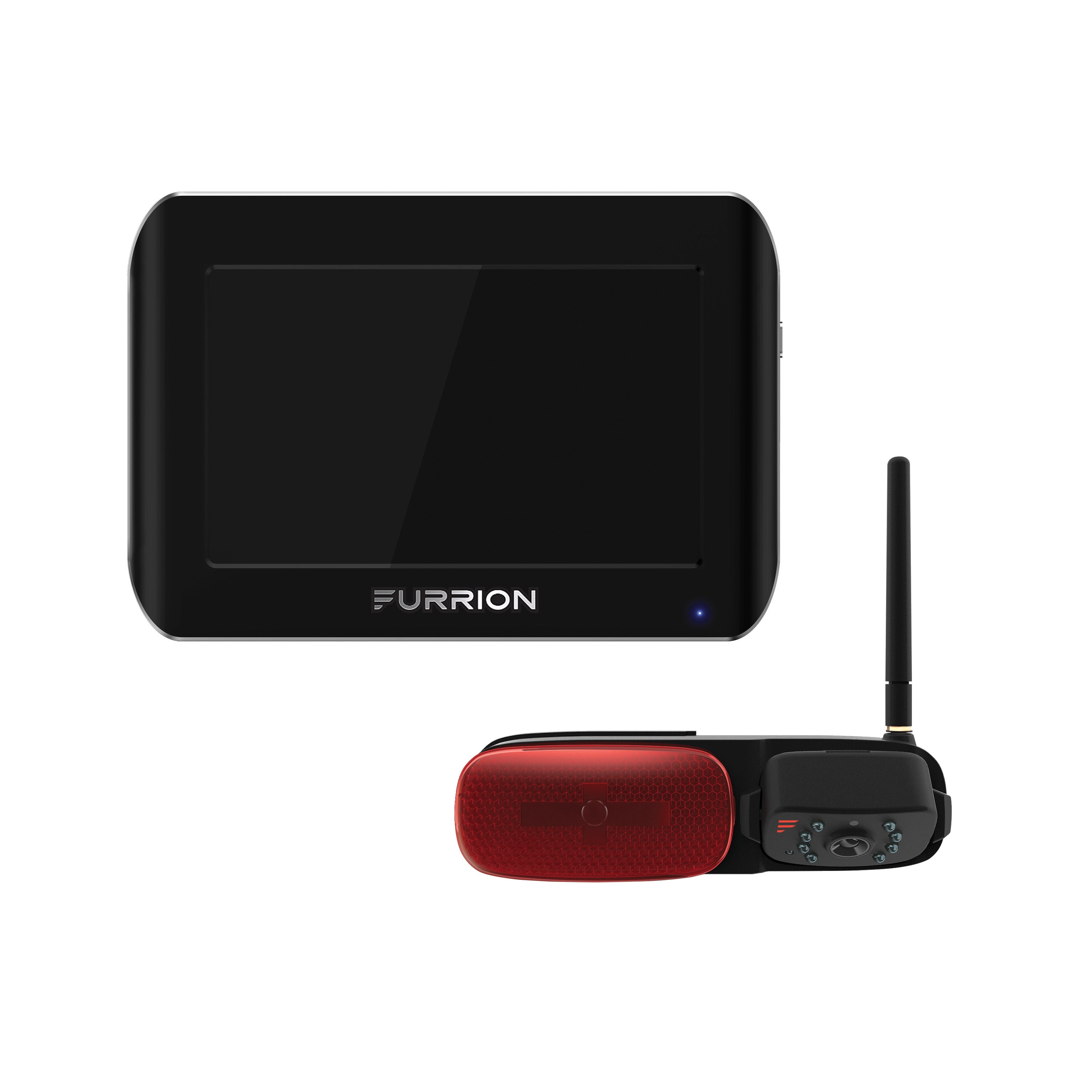 Furrion Vision S® RV Backup Camera System with 5" Monitor - Rear Camera & LED Marker Light #FOS05TASM