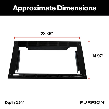 Furrion Trim Kit for 0.9 cu. ft. Built-In Convection Microwave Oven with Air Fryer #FMAML09-BL-TK